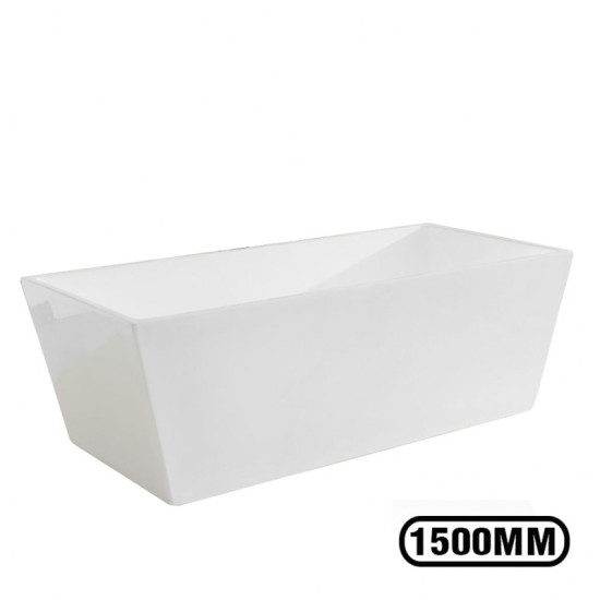 1500x750x580mm Square Bathtub Freestanding Acrylic White Bath Tub 1500x750x580mm Square Bathtub Freestanding Acrylic White Bath Tub